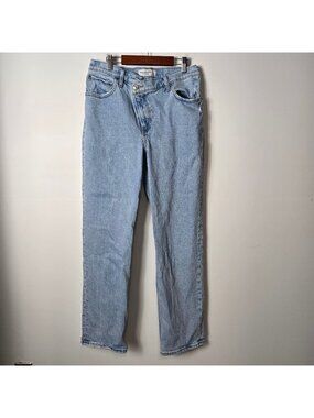 Abercrombie & Fitch Size 29 The 90s Straight Leg Ultra High Rise Cross Waist